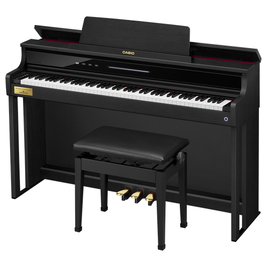 Casio AP-750 Upright Wooden Keys Digital Piano, Black
