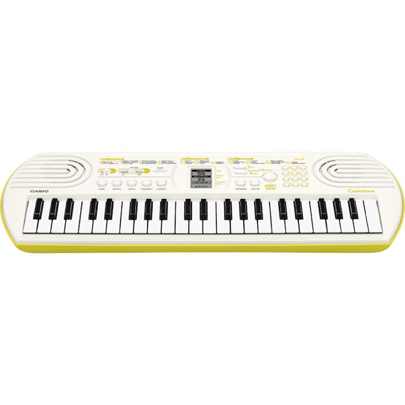 Casio SA-80 44-Keys Mini Digital Electronic Keyboard, White