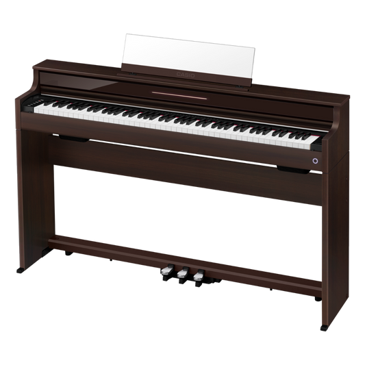 Casio AP-S450 Upright Wooden Keys Digital Piano, Brown