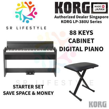 Korg LP-380U Digital Piano, Rosewood-Black