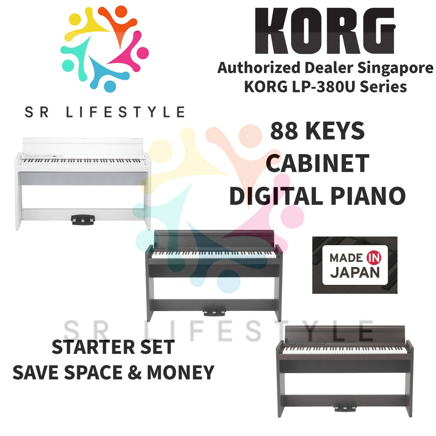 Shop Korg LP-380 LP380 LP-380U LP380U RW RWBK WH Rosewood Rosewood Black White. Shop Korg digital piano and keyboard at SRL SR Lifestyle Singapore with official warranty.