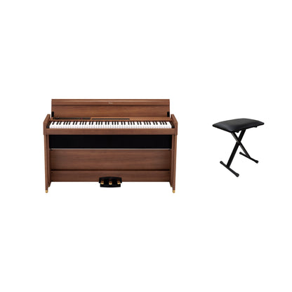 Korg Poetry Upright Digital Piano featuring PLEYEL Piano Tone with RH3 Keyboard, Poetic Brown