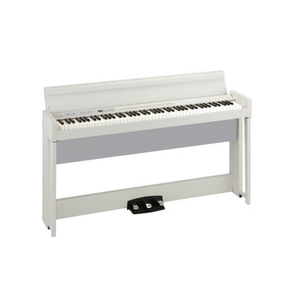 Korg C1 Air WH Upright Digital Piano with RH3 Keyboard, White