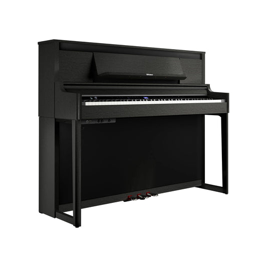 Roland LX-6 CH Upright Cabinet Digital Piano with Hybrid Grand Keyboard, Charcoal Black