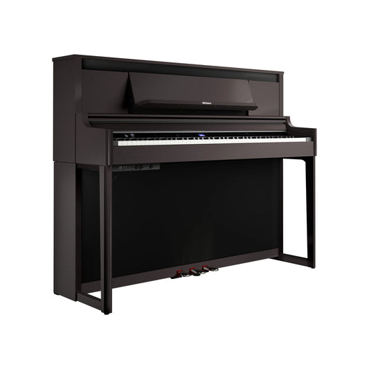 Roland LX-6 DR Upright Cabinet Digital Piano with Hybrid Grand Keyboard, Dark Rosewood