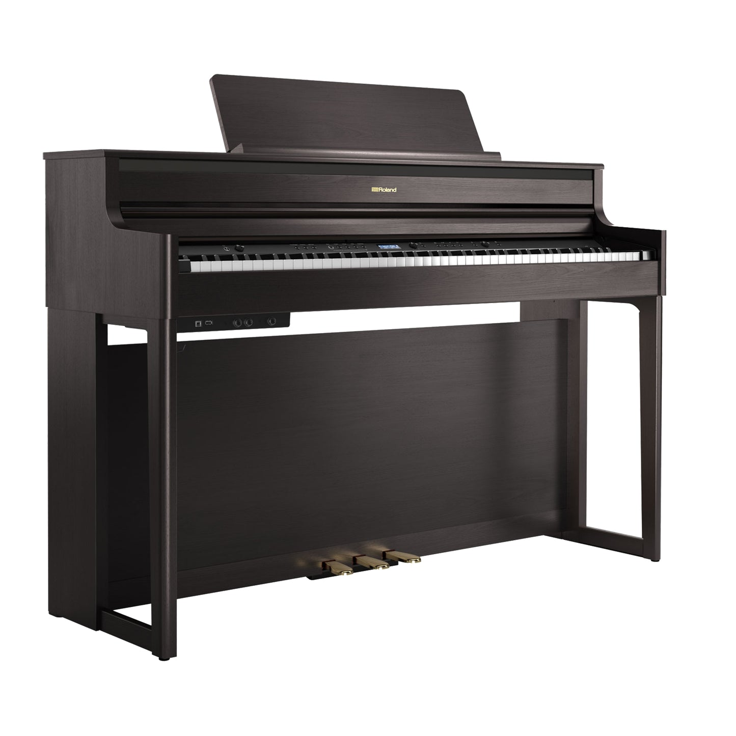 Roland HP704 Upright Wooden Keys Digital Piano, Dark Rosewood