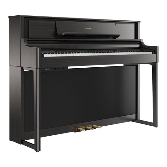 Roland LX705 Premium Upright Wooden Keys Digital Piano, Charcoal Black