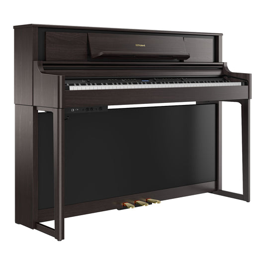 Roland LX705 Premium Upright Wooden Keys Digital Piano, Dark Rosewood