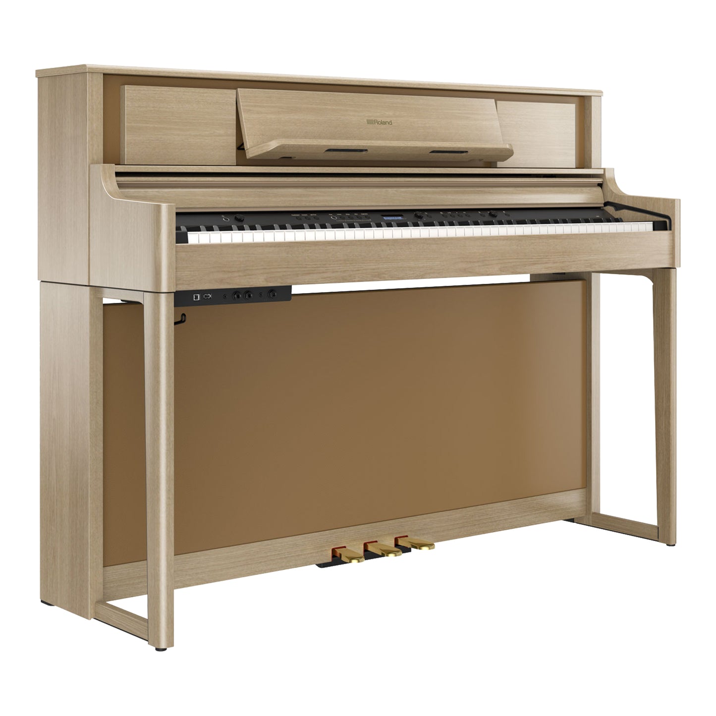 Roland LX705 Premium Upright Wooden Keys Digital Piano, Light Oak