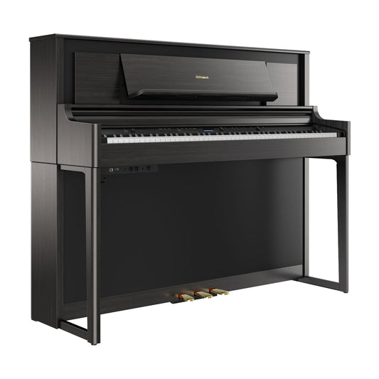 Roland LX706 Premium Upright Wooden Keys Digital Piano, Charcoal Black